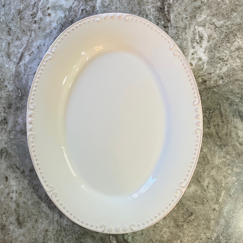 Skyros Designs Isabella Oval Platter Ivory - Picture 5 of 6